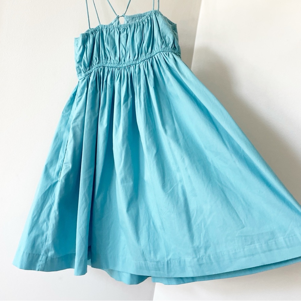 Abercrombie & Fitch Blue Strappy Babydoll Dress | Size Medium - Picture 8 of 10